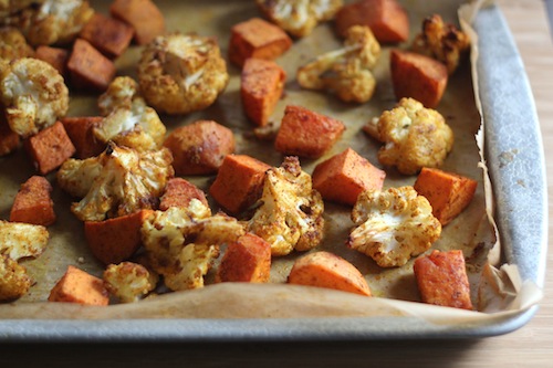 Ras El Hanout Cauliflower and Sweet Potatoes
